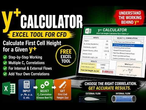 Y+ calculator for CFD (Free)