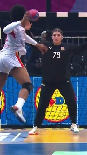 Sabrina Novotná's foot over her head 🤪🇨🇿 #handball #gerned2025