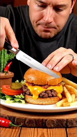 🌵 Arizona Southwest Beef Burger ASMR 🍔 | Smoky Spice & Cheese Stretch 🔥