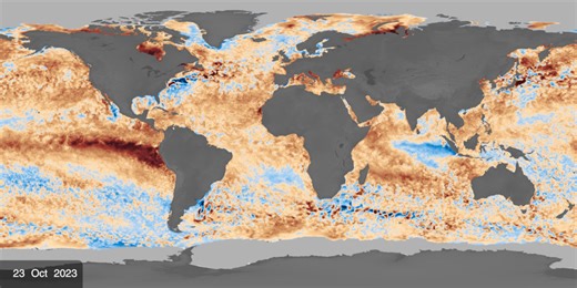 NASA Scientific Visualization Studio | Sea Surface Temperature (SST) Anomaly - Near Real Time