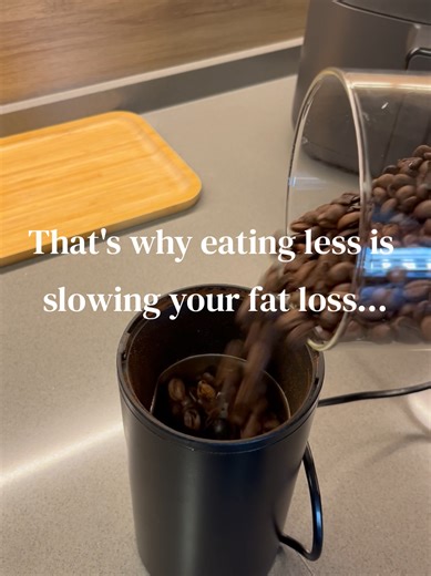 Eating less feels like the obvious solution. But after a point, it actually works against you. Here’s why… 1️⃣ Your body adapts to lower body weight by burning fewer calories As you lose weight and eat less, your body naturally needs fewer calories to function. This adaptation slows fat loss even if you keep cutting food. 2️⃣ You also lose muscle, which slows your metabolism When calories drop too low, your body uses muscle for energy. Less muscle means fewer calories burned at rest, making fat 