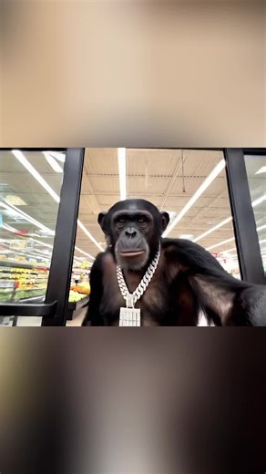 Limpie uses mouse pay #ai #chimp #vlogs #funny