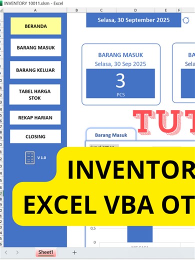INVENTORY EXCEL VBA OTOMATIS.. #VBAEXCEL #INVENTORYEXCEL