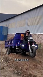 A 3-ton dual-axle four-wheel drive engineering dump truck, capable of tackling various bumpy road