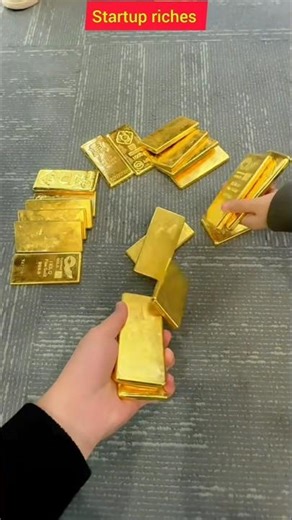 $1,000,000+ GOLD BARS STACK 😱 Billionaire Level Wealth 💰 | Startup Riches