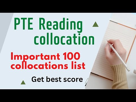 PTE Reading Collocation || 🔥100 collocation list || PTE Reading Tips & Tricks || Reading vocabulary