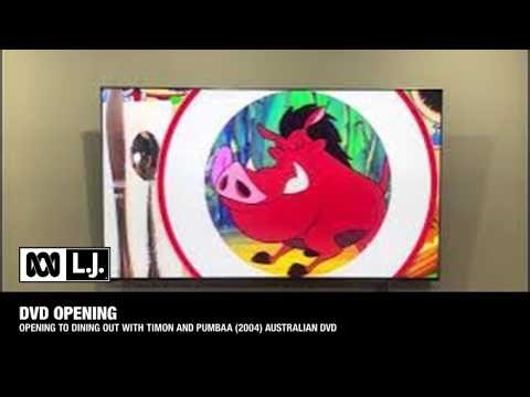 Opening to Dining Out with Timon and Pumbaa (2004) Australian DVD