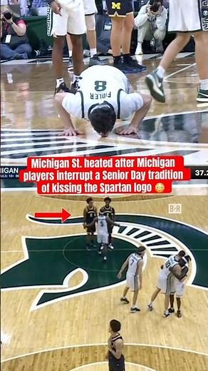 Scuffle breaks out in Michigan-Michigan State game 👀