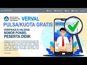 CARA VERVAL NOMOR PONSEL SISWA (Tahap 1)