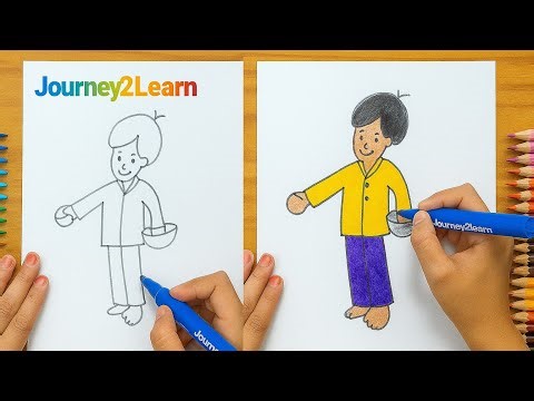 Cartoon Boy Drawing | आसान लड़के की स्केच बनाएं | Step-by-Step Tutorial | J2L