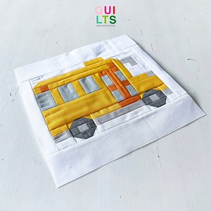 PDF Quilt Block Pattern – Schoolbus – Vehicle Quilt - Etsy