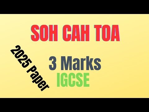 Edexcel IGCSE Maths A May 2025 Paper 1HR | Q9 Trigonometry (SOHCAHTOA) | 4MA1/1HR