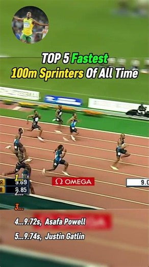 Top 5 Fastest 100m Sprinters Ever in History!