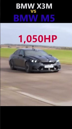 Tuned BMW X3M vs BMW M5 series DRAG RACE #automobile