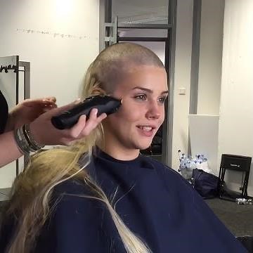 German actress Nele Schepe shaves her head (HD remaster)