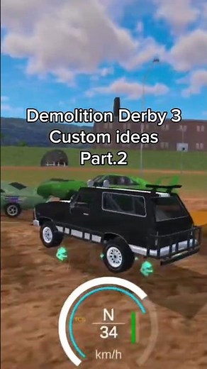 Demolition Derby 3 Custom the Stuttgart GT44 (Porsche 944) Hastags: #shorts #demolitionderby3
