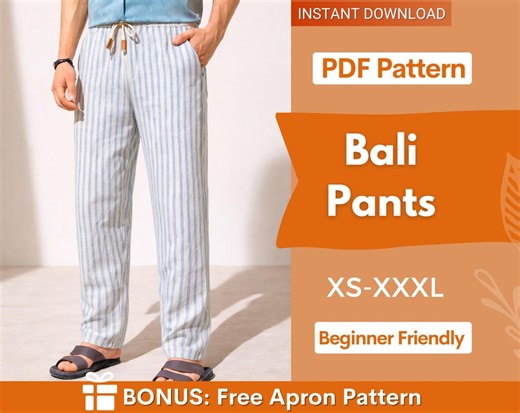 Men Pants Pattern | Linen Pants Pattern | Sewing Pattern for Men | Men Summer Pants | Men's Sewing Pattern | Trousers Sewing Pattern for Men - Etsy Canada