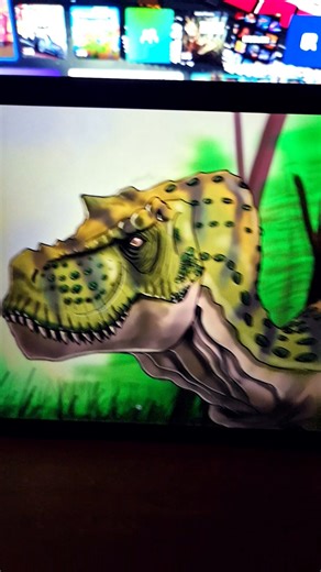 Digital T Rex art #tyrannosaurusart #trexdrawing #dinosaurart #dinosaurdrawer