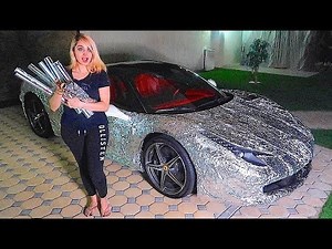 WRAPPING MY BROTHERS FERRARI *REVENGE PRANK *!!!