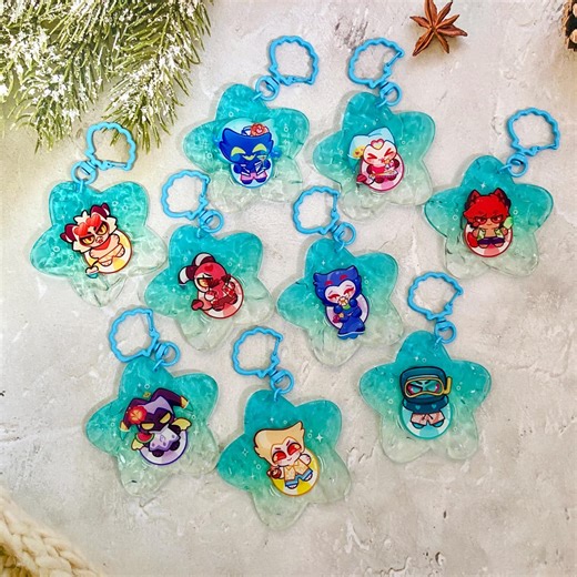 Helluva Boss & Hazbin Hotel Acrylic Keychain : Summer Collection [adam, Lucifer, Alastor, Vox, Fizzarolli, Asmodeus, Blitz, Stolas, Striker] - Etsy UK
