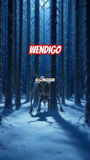 ❄️Born From Cannibalism: Wendigo 🩻 #shorts #wendigo #horrorstories