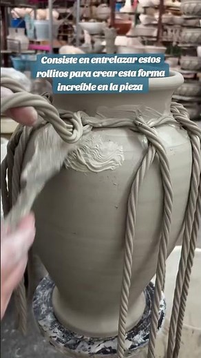Decoración con rollitos de arcilla entrelazados 🌀