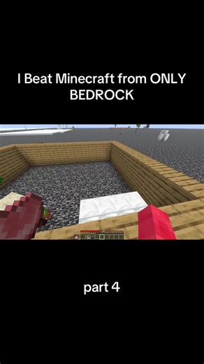 Beat Minecraft Using Only Bedrock in Part 4