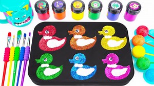 826K views · 9.8K reactions | Satisfying Video l How To Make Rainbow Glitter Lollipop Candy with 6 Duck Slime Pool | Ardyy 22 Cars | Facebook