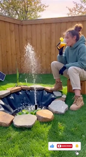 🌸 DIY Garden Fountain at Home 💧 | Easy & Beautiful Backyard Upgrade!