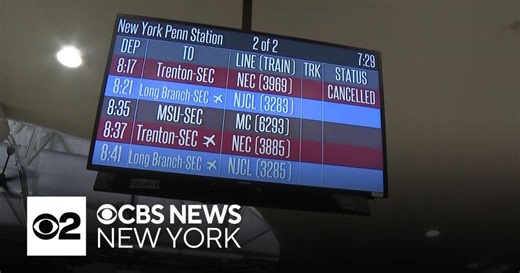 NJ Transit, Amtrak riders impacted by delays Thursday evening