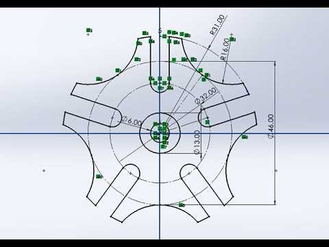 Creating a Geneva Drive Profile in SolidWorks 2025