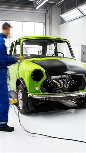 Full Restoration Timelapse of Mr. Bean’s Mini Cooper | Satisfying Car Rebuild #shorts #cartimelapse