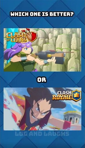 Clash Royale Anime or Clash of Clans Anime?🤔🔥 #shorts