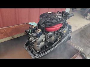 1988 Mariner (Mercury) 8hp long shaft 2-stroke. After doing everything to it.