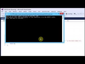 Number to Character ASCII Code (Visual Studio)