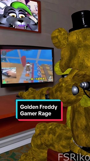 Golden Freddy Gamer Rage Compilation