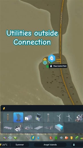 Outside connections are a cheap way to start your city's utilities #citiesskylines2 #gaming #city