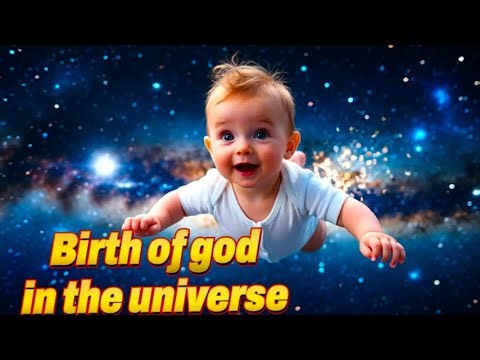 Baby god birth in the Universe