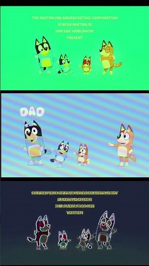 Bluey intro effects sponsored by Klasky Csupo 2001 effects #shortsfeeds