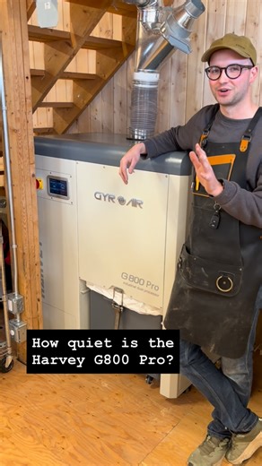 Civil Craft Studio on Instagram: "One of my favorite things about this @harveyindustriesintl dust processor is just how quiet it is. My old dust collector was a Clearvue cyclone and it was unbelievably loud. I often didn’t want to turn it on because of how loud it was, which really defeats the purpose of having it. There are no tricks here. Just a guy talking into his iPhone while turning on a machine. It speaks for itself. If you looking to upgrade your dust collector, I hope this helps! I genu