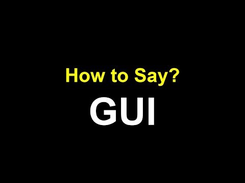 How to Pronounce GUI – Correct Pronunciation