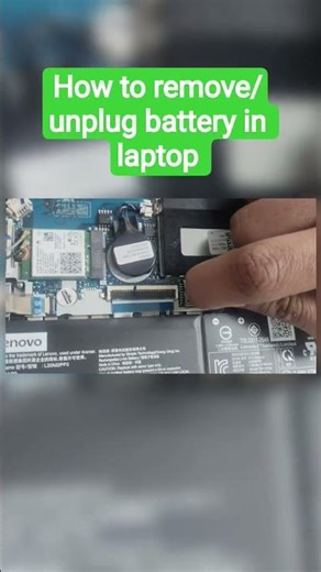 How to remove/unplug battery in laptop 💻#tech #itsupport #techknowledge #battery #shorts #youtube