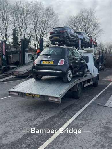 Vehicle Solutions | Fiat 500 Collected From BCA PRESTON Preston ➡️ Manchester #recovery #service #winch truck anytime • Nationwide 🌍 • Fully Insured ✅... | Instagram