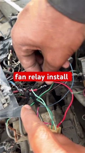 how to fix fan relay #automobile #wiring #handpumpautomationmotorfixing #noorcarac #repair ￼