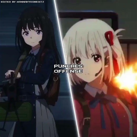 Takina Vs Chisato #anime #takina #chisato