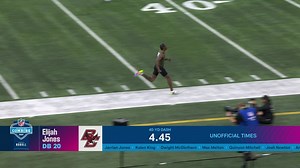 Elijah Jones runs 4.44-second 40-yard dash at 2024 combine