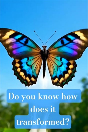 Caterpillar Eats Glowing Leaf and TRANSFORMS #shorts