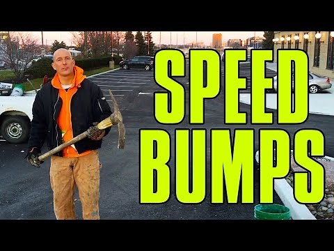 Brand New Asphalt Speed Bump Installation