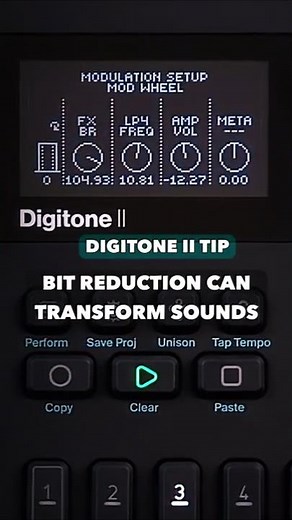 Digitone 2 Tip: Use Bit Reduction to Transform Sounds #digitone2 #synthtutorial