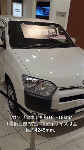 Toyota Probox fuel economy size